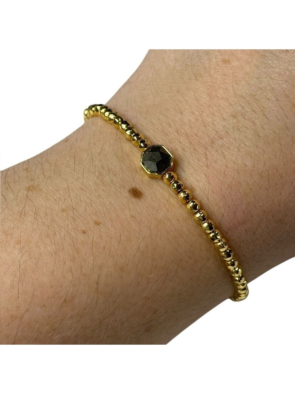 Gresham Hematite Elastic Bracelet